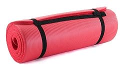 ProSource Premium 1/2-Inch Extra Thick 71-Inch Long High Density Exercise Yoga Mat with Comfort Foam and Carrying Case