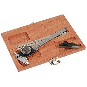 Brown and Sharpe 6 Dial Caliper and Tbar Case by Brown & Sharpe