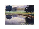 Reflection Pond, Lakes & Ponds Art Poster Print by Ken Goldman, 24x18