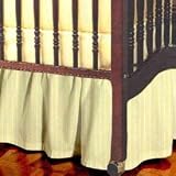 Standard Crib Stripe Dust Ruffle - color: Sky Blue Stripe