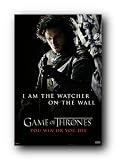 (24x36) Game of Thrones I am the Watcher on the Wall TV Poster Print