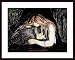 Vampire, 1895, Art Poster by Edvard Munch, with Wood Frame, poster size: 32