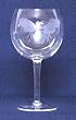 Individually Hand Etched Honeybee Red Wine Glass 7 1/4"H Set / 4