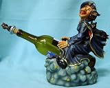 Halloween Witch on Her Broom Wine Bottle Holder with Stopper