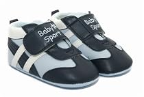 Baby Boy Sports Shoes in Blue with Strap (Size 3: 12-18 months)