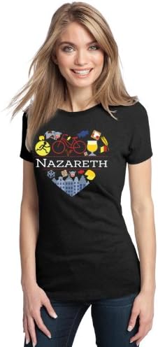 I LOVE NAZARETH, BELGIUM Ladies' T-shirt-Medium