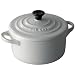 Le Creuset Stoneware 8-Ounce Petite Round Covered Casserole, White