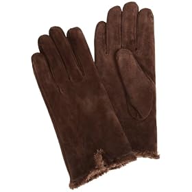 Isotoner Womens Suede Glove With Back Vent Isotoner Women's Suede Glove With Back Vent