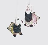 Department 56 Krinkles MR & MRS FRENCH BULLDOG ORNAMENT 2008