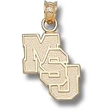 Mississippi State University MSU Stagger Pendant (Gold Plated)