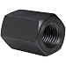 Carbon Steel Coupling Nut, Black Oxide Finish, Grade 2, 3/4"-10 Threads, Made in US (Pack of 2)
