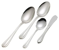 Gorham Melon Bud 4-Piece Stainless Steel Flatware Serving Set