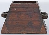 BK0264Y Rustic Chinese Grain Measure Bucket, vintage, China, Wood (Mu), Antique Asian Decor: Rustic