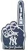 New York YANKEES Team #1 Fan FOAM FINGER New Gift