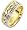 18 Karat Yellow Gold & Titanium 9mm Braided Style Wedding Band - 12.25