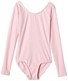 Capezio Girls 2-6x Long Sleeve Leotard,Pink,T (2-4)