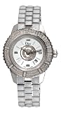 Christian Dior Women039s CD11311CM001 Christal Diamond White Dial Watch on sale