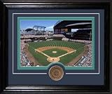 Safeco Field Framed with Bronze Coin - Seattle Mariners