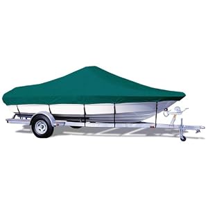 Taylor Made Products Trailerite Semi-Custom Boat Cover for Bay Style V-Hull Center Console Boats with Outboard Motors by