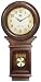River City Clocks Chiming American Regulator Wall Clock with Swinging Pendulum and Cherry Finish - 27 Inches Tall - Model # 3416C