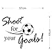 DZT1968(TM 2015 Home Decor Shoot for Your Goals Football Soccer Removable Decal Wall Sticker