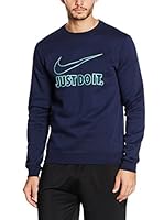 Nike Sudadera M Nsw Crw Flc Gx Swsh+ (Azul)
