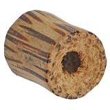 00 Gauge Organic Hollow COCONUT WOOD Plug