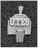 Logo Art Utah Utes Sterling Silver Backboard Pendant