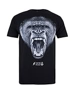 COTTON SOUL Camiseta Manga Corta Gorilla (Negro)