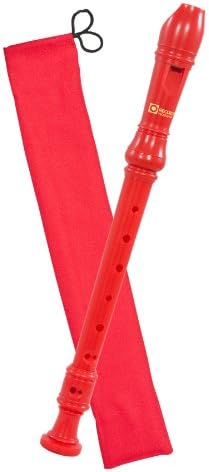 Color Beginner/School Soprano Recorder, Red (301RD)