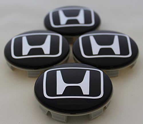 Honda 2.3'/69mm floating self leveling center wheel cap Black & Red Logo