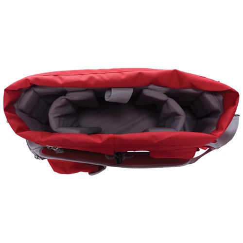 Jill-e 411228 Sailcloth Messenger Bag (Red)