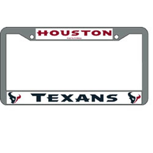 Houston Texans NFL Chrome License Plate Frame
