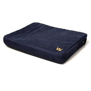 HP TX2-1020US TouchSmart 12.1-Inch Laptop CaseCrown Faux Suede Protective Sleeve with Shoulder Strap and Pocket - Blue Asphalt