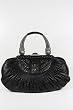 Christian Dior Large Black Plisse Leather handbags LGM442004
