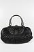 Christian Dior Large Black Plisse Leather handbags LGM442004