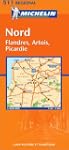 Carte routi�re : Nord, Flandres, Arto...
