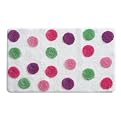 iDesign Glee Accent Rug - Pink/ Green Dot (34x21")