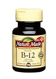Nature Made Vitamin B-12 Supplement Tablets, 250 mcg, 100-Count Bottles (Pack of 6)