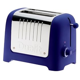 Dualit 25376 Lite 2-Slice Toaster, Soft Touch Cobalt Blue