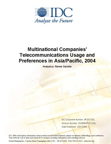 Textbook - Multinational Companies' Telecommunications Usage and Preferences in Asia/Pacific, 2004