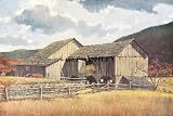 Autumn In New England by Eric Sloane. Art Print Poster FRAME IT.. 39.5 inches width by 28 inches height. Highest Quality Art Poster Print