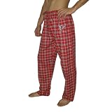 Mens NFL Atlanta Falcons Plaid Cotton Thermal Sleepwear / Pajama Pants - Red (Size: L)