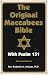 Book The Original Maccabees Bible With Psalm 151
