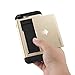 iPhone 7 Plus Card Holder Case, Holds Up to 2 Cards, TORUBIA Wallet Case Slim Fit Armor Air Cushion Technology Dual Layer Heavy Duty Shockproof Protective Cover for iPhone 7 Plus 5.5 inch - Gold
