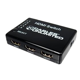 Cables Unlimited Pro A V Series 5x1 Mini HDMI Switch with Remote 