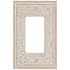 Amertac 8349RA 1 Rocker GFCI Faux Stone Almond Wallplate, Cr&egrave;me