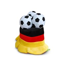 Deutschland Fu�ball Fan Hut WM 2010 mit vielen B�llen aus Pl�sch