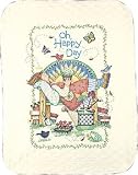 Sunny Days Angel Quilt Stamped Cross Stitch Kit, Craft Kit