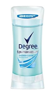 Degree for Women, Invisible Solid, Motion Sense, Shower Clean, 2.6 Ounce (Pack of 2)